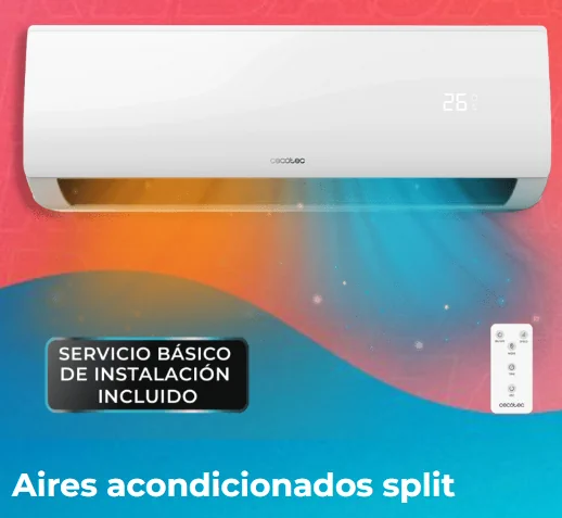 Aires Acondicionados AirClima Smartfresh de Cecotec con temporizador instalación incluida